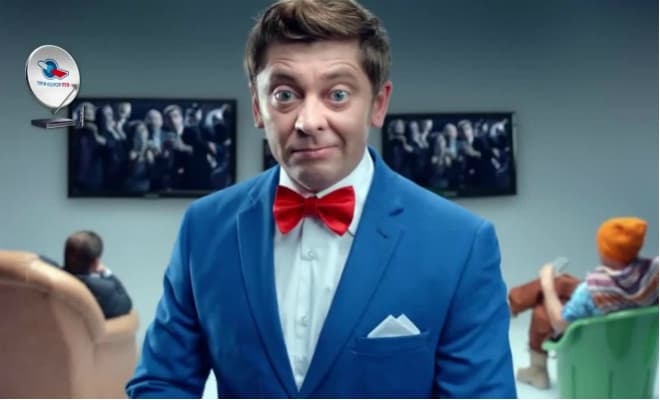Дмитрий Брекоткин в рекламе Триколор ТВ