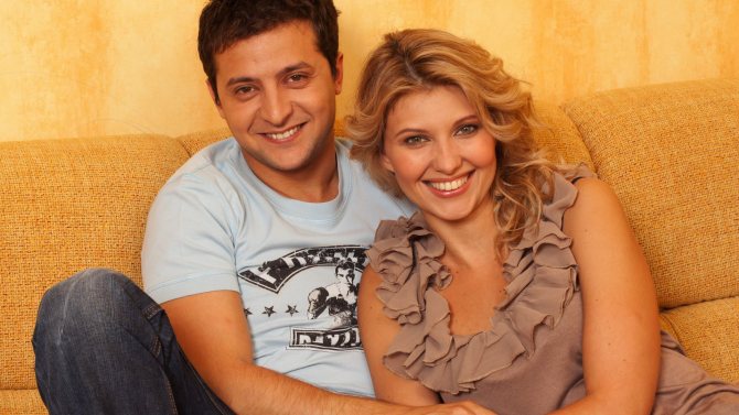 Елена Зеленская со своим мужем Владимиром