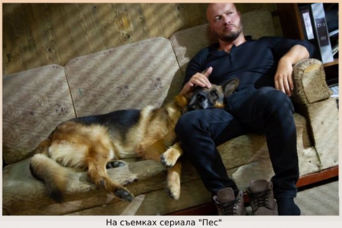 На съемках