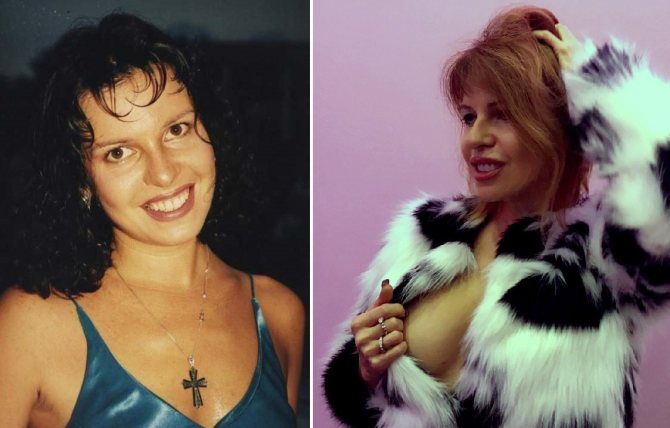 Наталья Штурм в молодости и сейчас