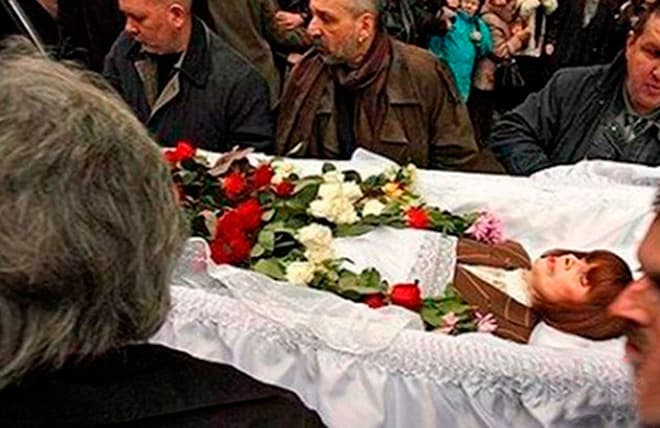 Похороны Любови Полищук