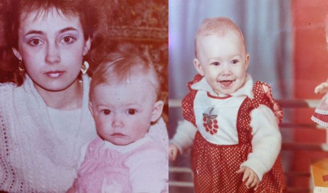 Слева: Оксана Акиньшина с мамой