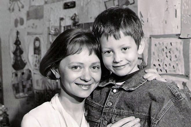 Татьяна Божок с сыном Сережей