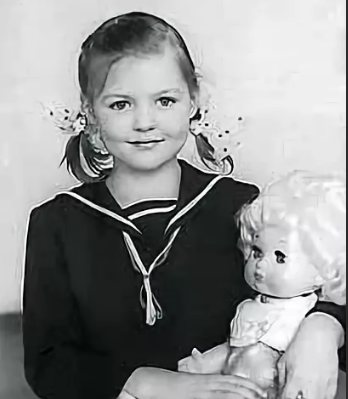 Юлия Меньшова в детстве